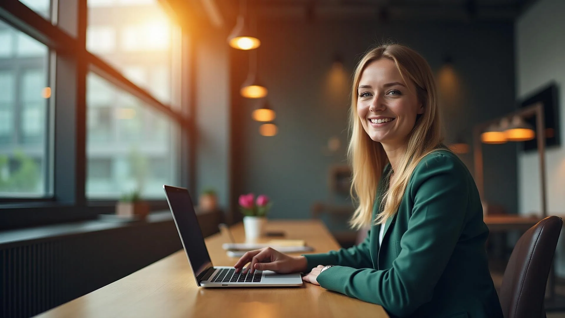 Professional IT consultants collaborating on computers in modern office - TechServices IT experts